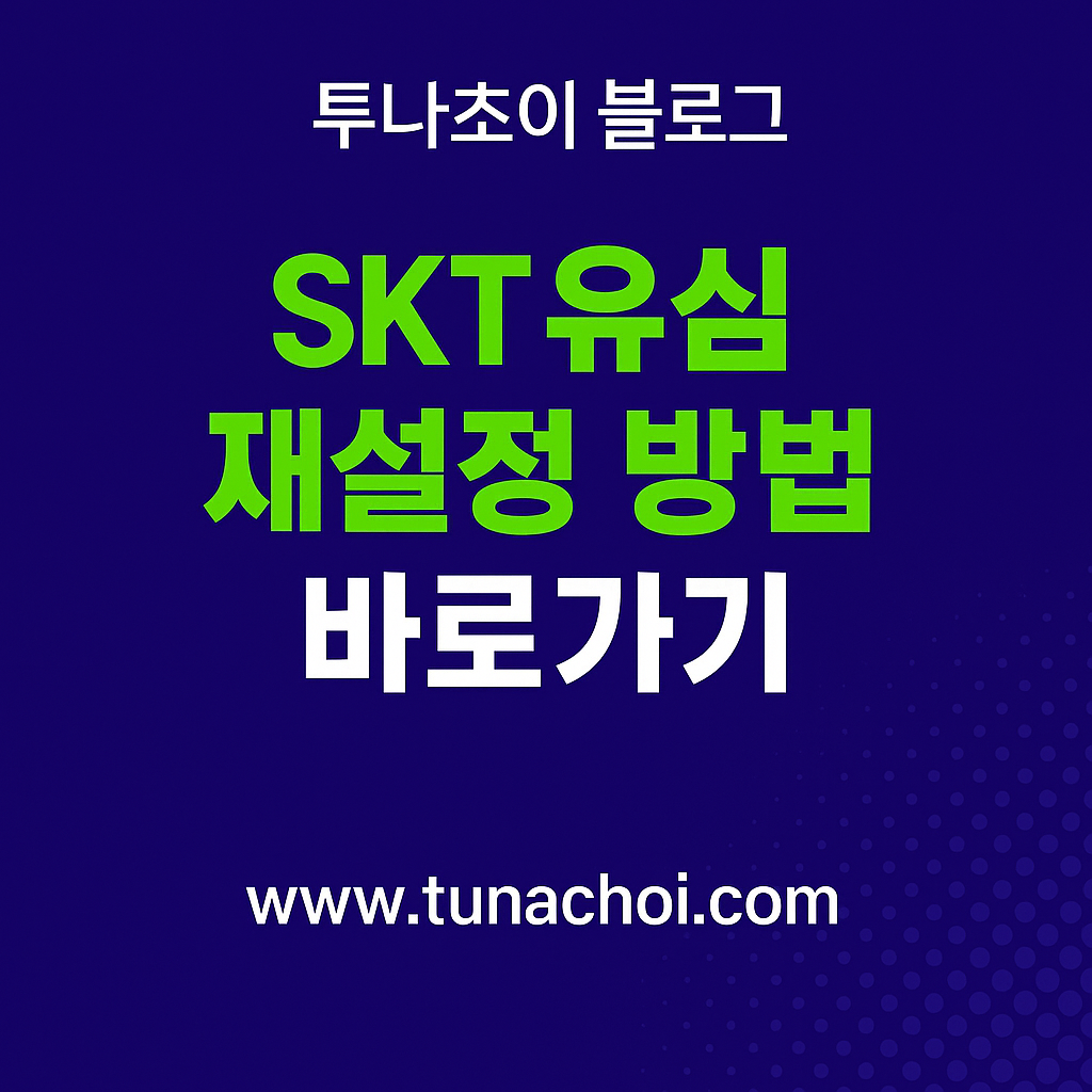 SKT 유심 재설정 방법 바로가기