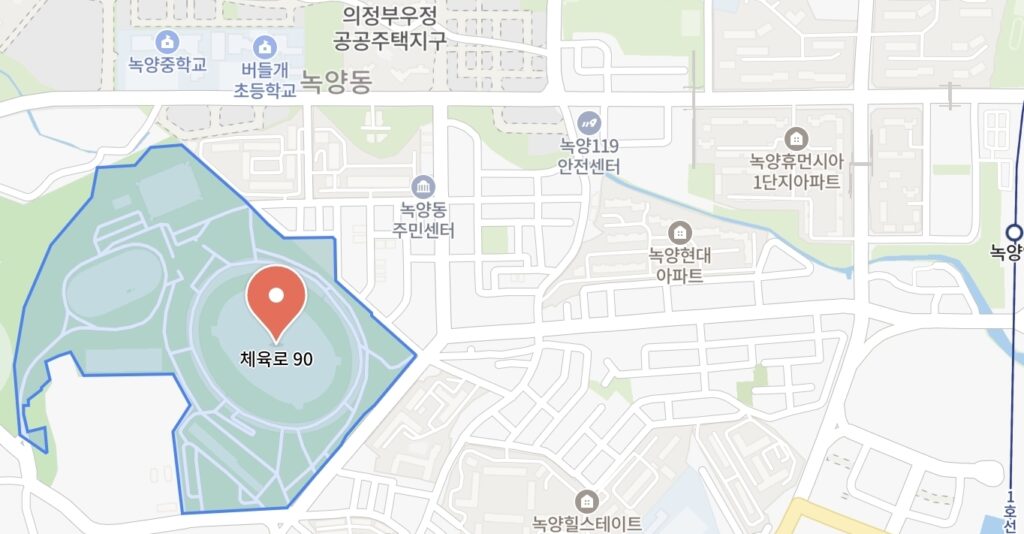 의정부종합운동장 공영주차장